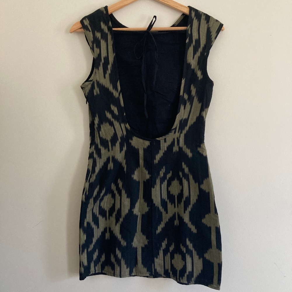 Anthropologie Ikat Cotton Mini Sundress NWOT